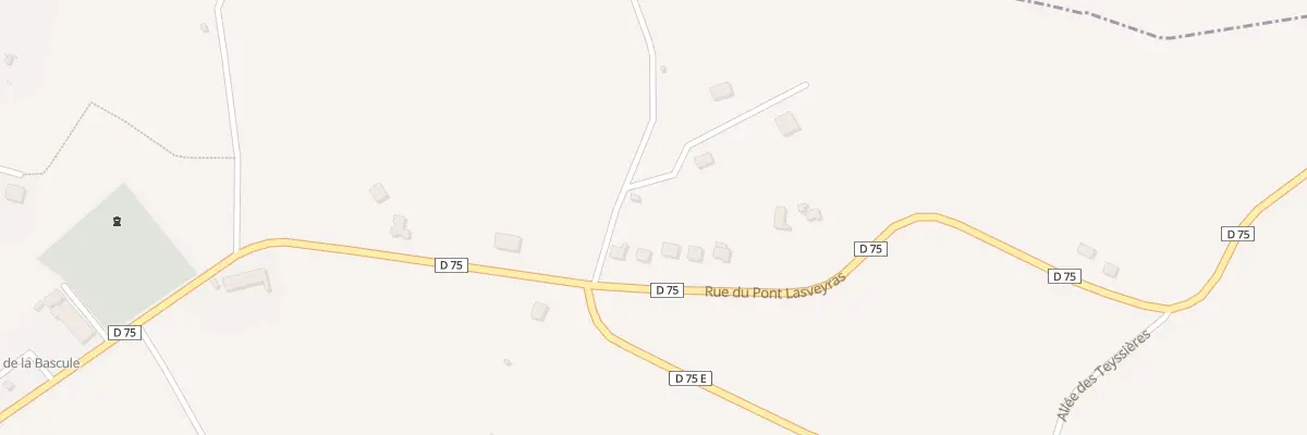 Plan du 19 Rue du Pont Lasveyras à Lanouaille
