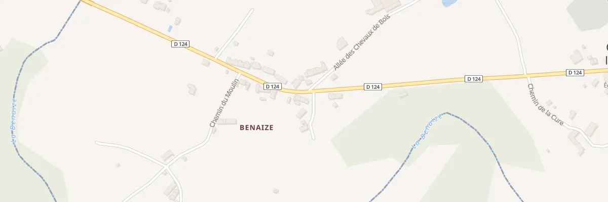 Plan du 3 Rte des Rives de la Benaize à Coulonges-les-Hérolles