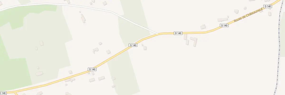 Plan du 44 Rte de Châteauneuf à Jaudrais