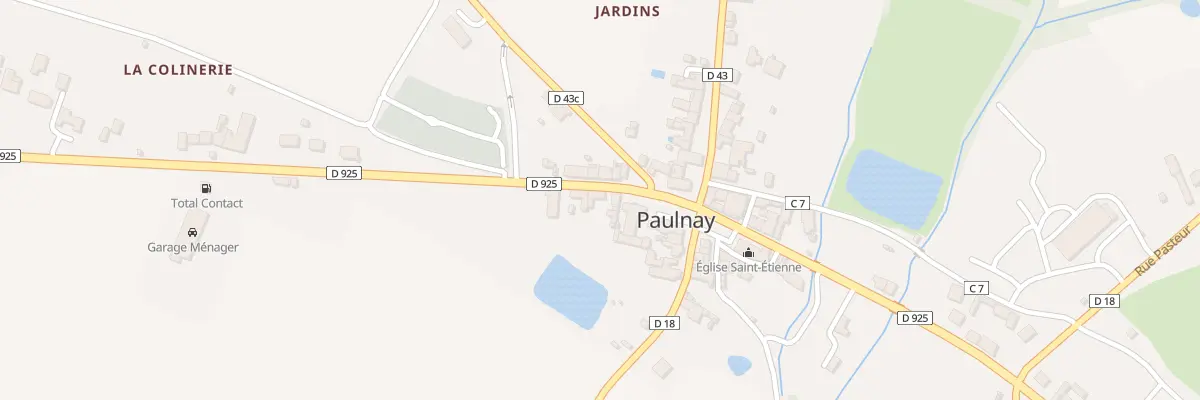 Plan du 9 Rue Georges Clémenceau à Paulnay
