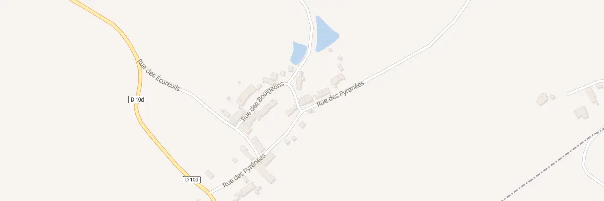 Plan du 10 Rue des Pyrénées à Thollet