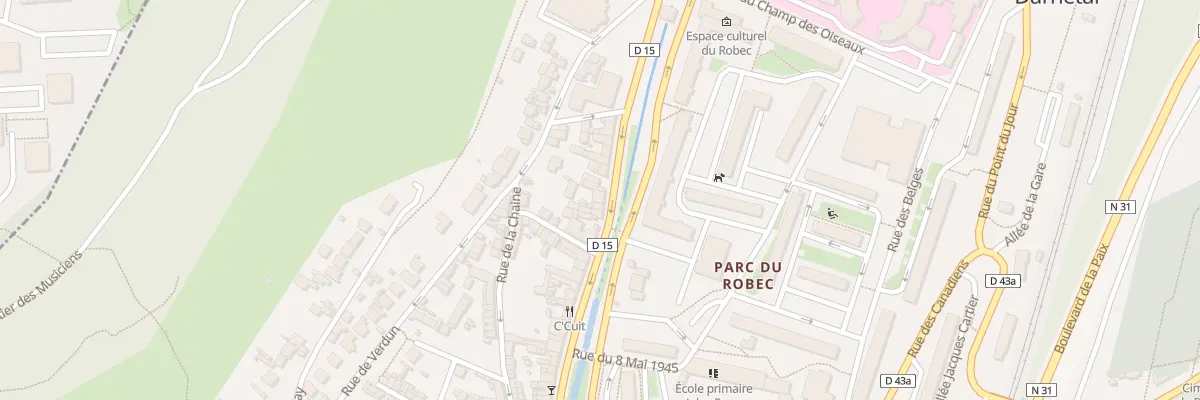 Plan du 75 Rue de Longpaon à Darnétal
