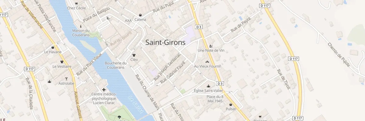 Plan du 4 Rue Gabriel Fauré à Saint-Girons