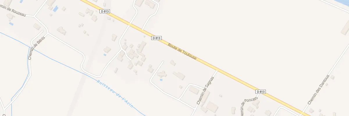 Plan du 202 Che de Sagnas à Castelsarrasin