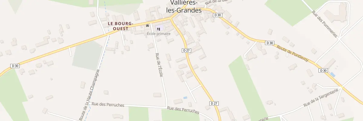 Plan du 10 Rte de Montrichard à Vallières-les-Grandes