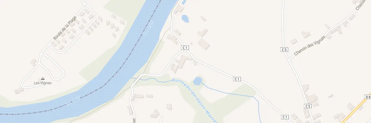 Plan du 483 Che du Port à Grézels