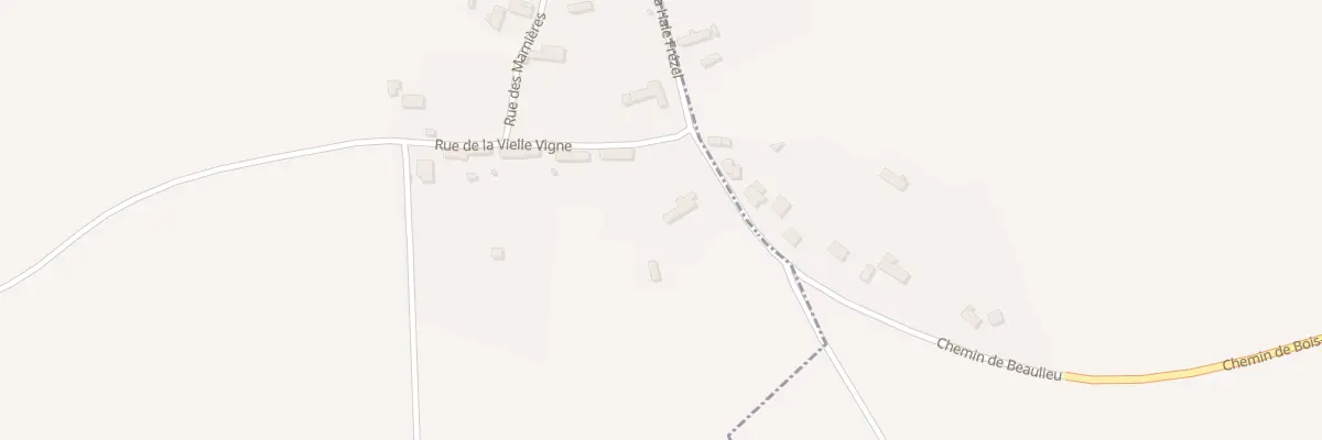Plan du 1 Che de Beaulieu à Prudemanche