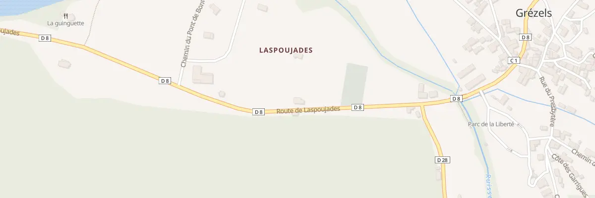 Plan du 276 Rte de Laspoujades à Grézels