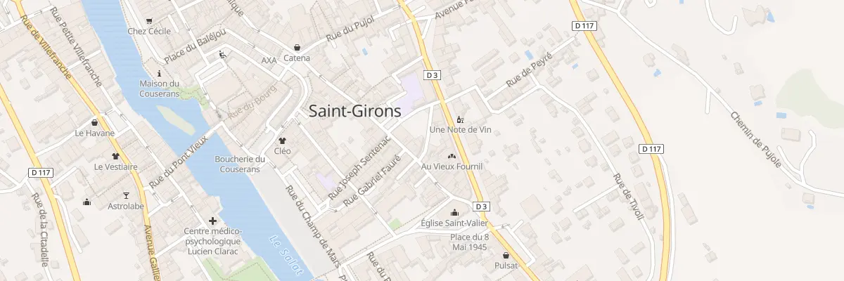 Plan du 7 Rue de Coumes à Saint-Girons