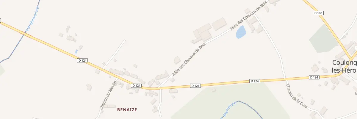 Plan du 7 All des Chevaux de Bois à Coulonges-les-Hérolles