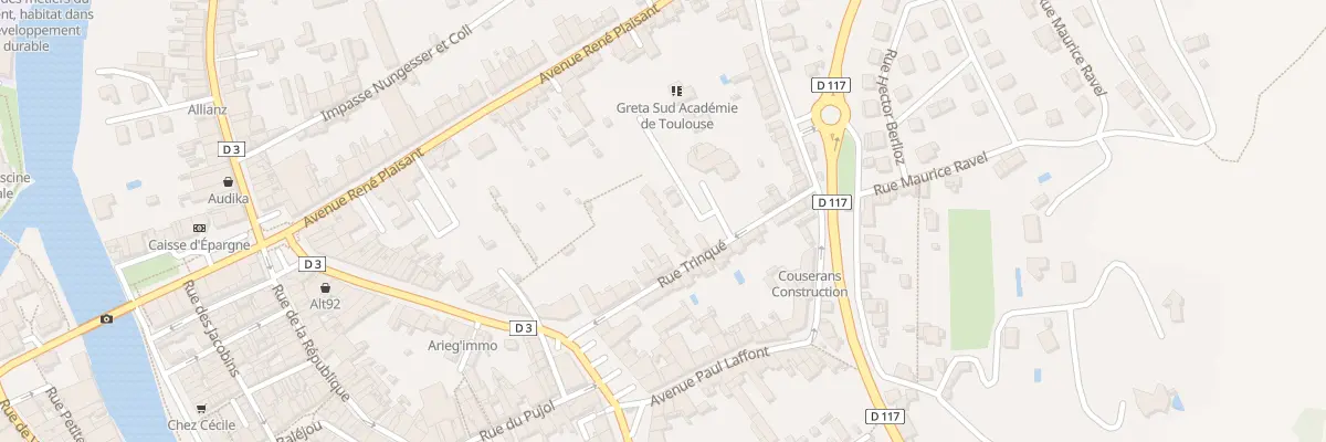 Plan du 9001 Rue Trinqué à Saint-Girons