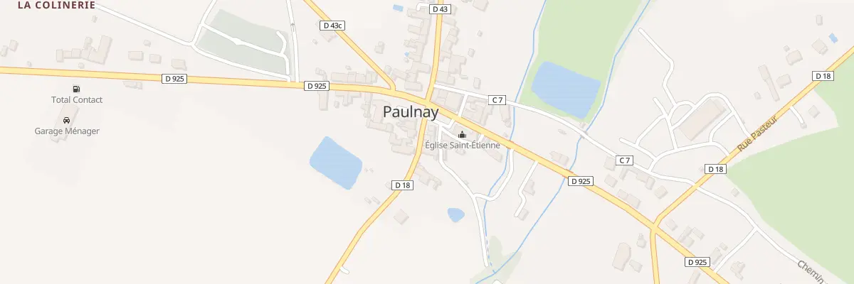 Plan du 3 Rue de la Poste à Paulnay