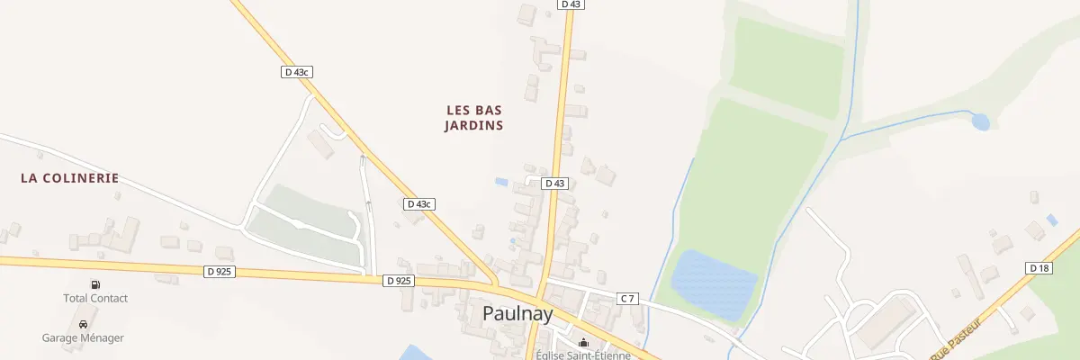 Plan du 15 Rue Alain Fournier à Paulnay