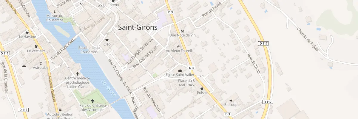 Plan du 59 Rue Saint-valier à Saint-Girons