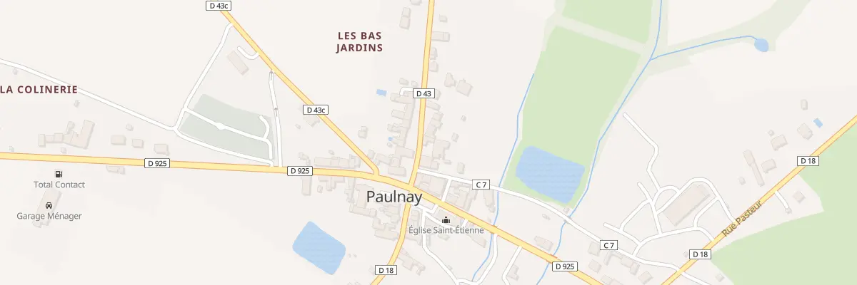 Plan du 8 Rue Alain Fournier à Paulnay