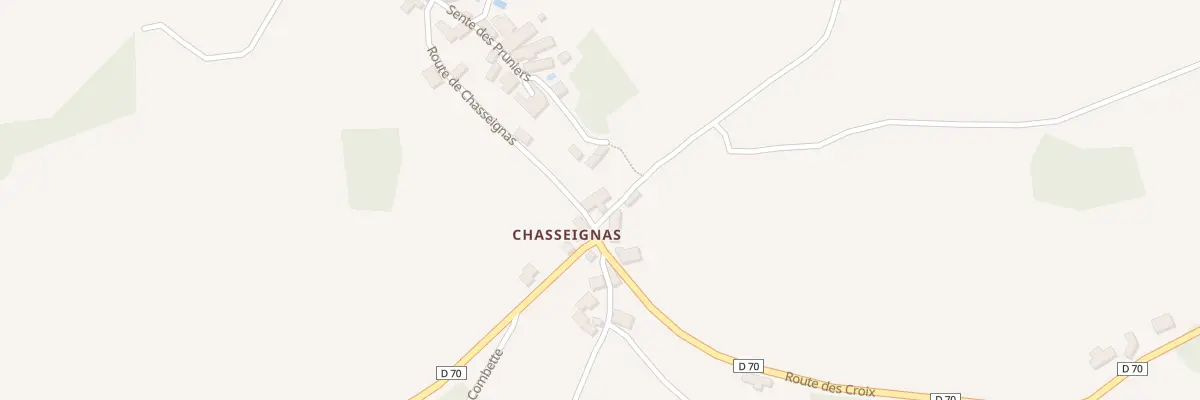 Plan du 44 Chasseignas à Nailhac