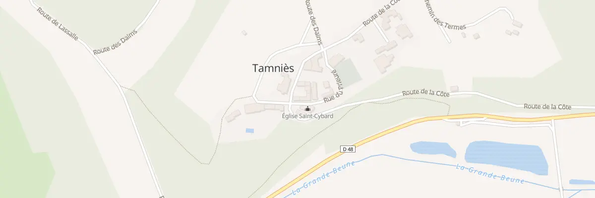 Plan du 610 Rte de la Côte à Tamniès