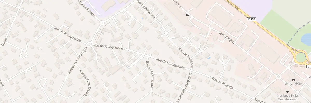 Plan du 2B Rue de Franqueville au Mesnil-Esnard