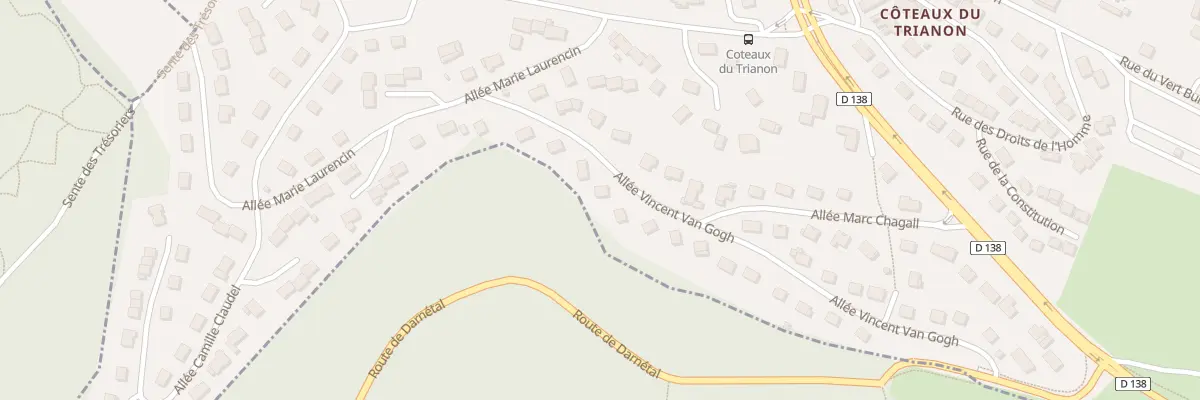 Plan du 21 All Vincent Van Gogh à Saint-Léger-du-Bourg-Denis