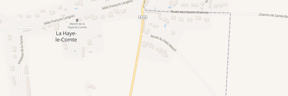 Plan du 14 Rue du Petit Mesnil à La Haye-le-Comte