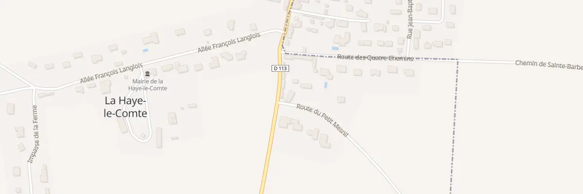 Plan du 1 Rue du Petit Mesnil à La Haye-le-Comte