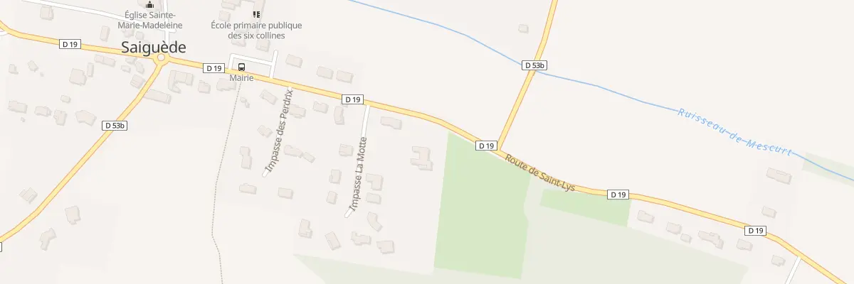 Plan du 5000 Rte de Saint Lys à Saiguède