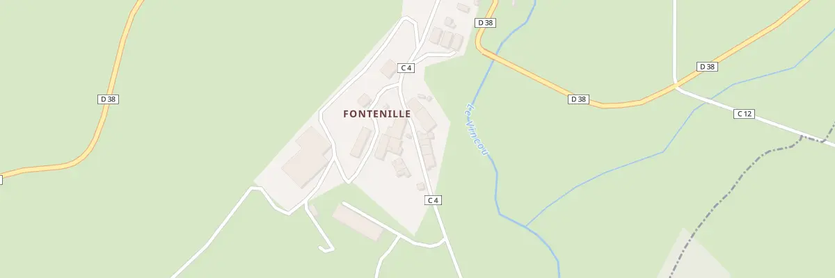 Plan du 9 Fontenille à Berneuil