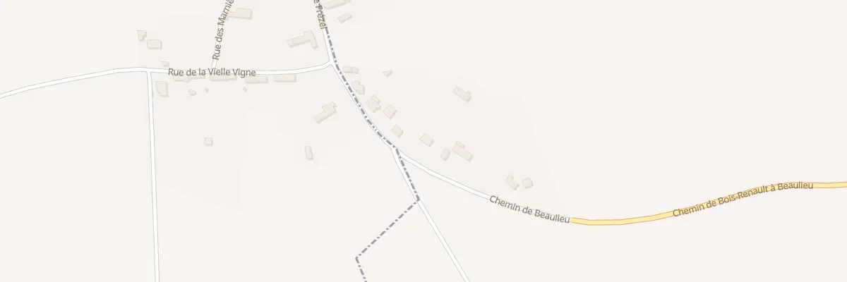 Plan du 8 Che de Beaulieu à Dampierre-sur-Avre