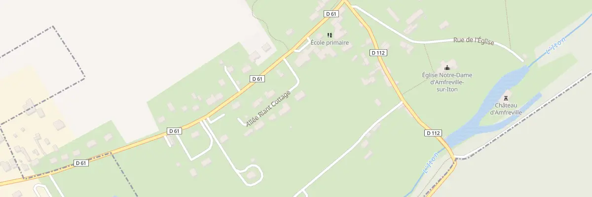Plan du 7 All du Riant Cottage à Amfreville-sur-Iton
