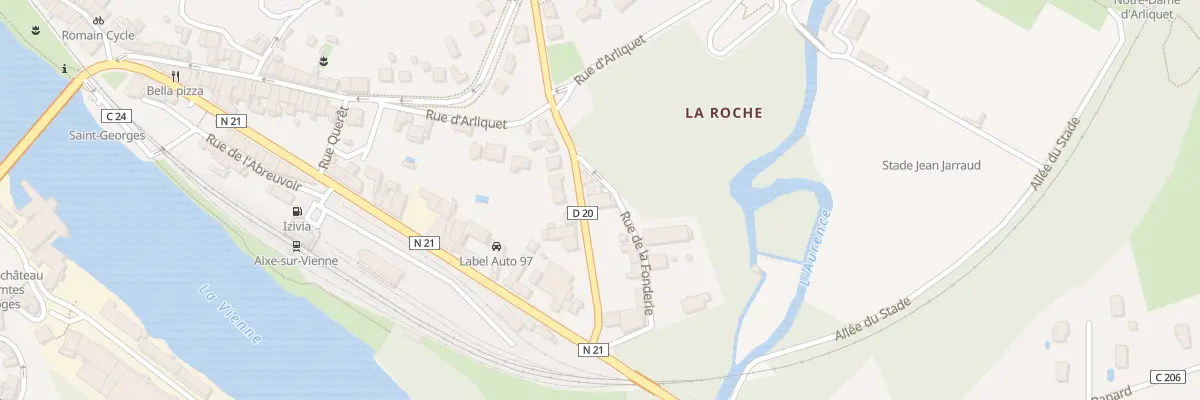 Plan du 14 Av Saint Amand à Aixe-sur-Vienne