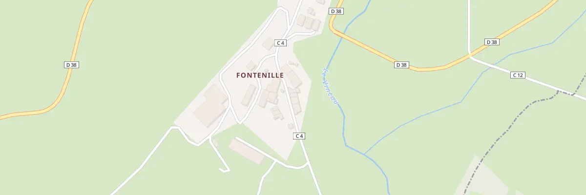 Plan du 11 Fontenille à Berneuil