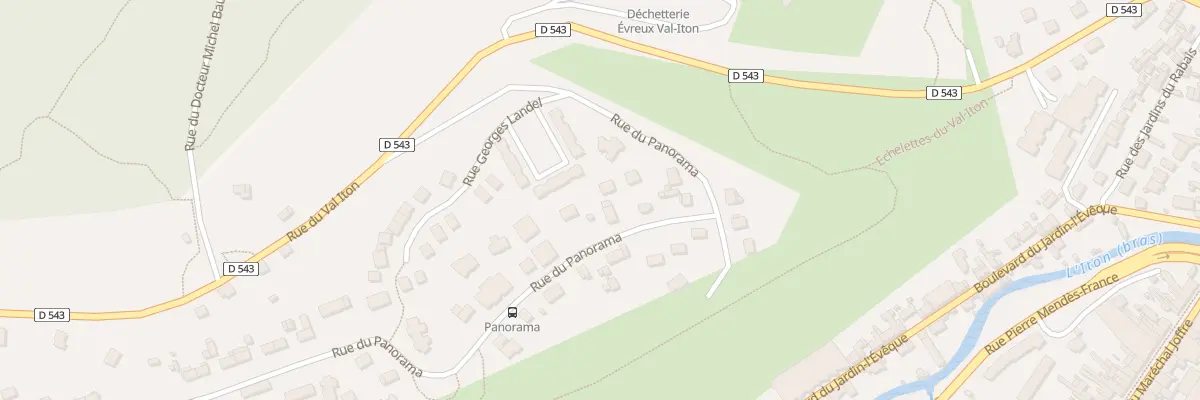 Plan du 77 Rue du Panorama à Évreux