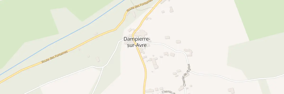 Plan du 1 Che de l’Église à Dampierre-sur-Avre