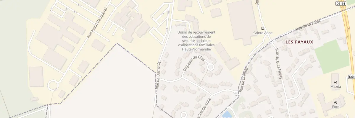 Plan du 5 Imp du Clos à Évreux
