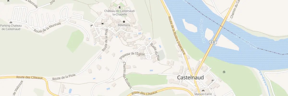 Plan du 91 L’Eglise à Castelnaud-la-Chapelle