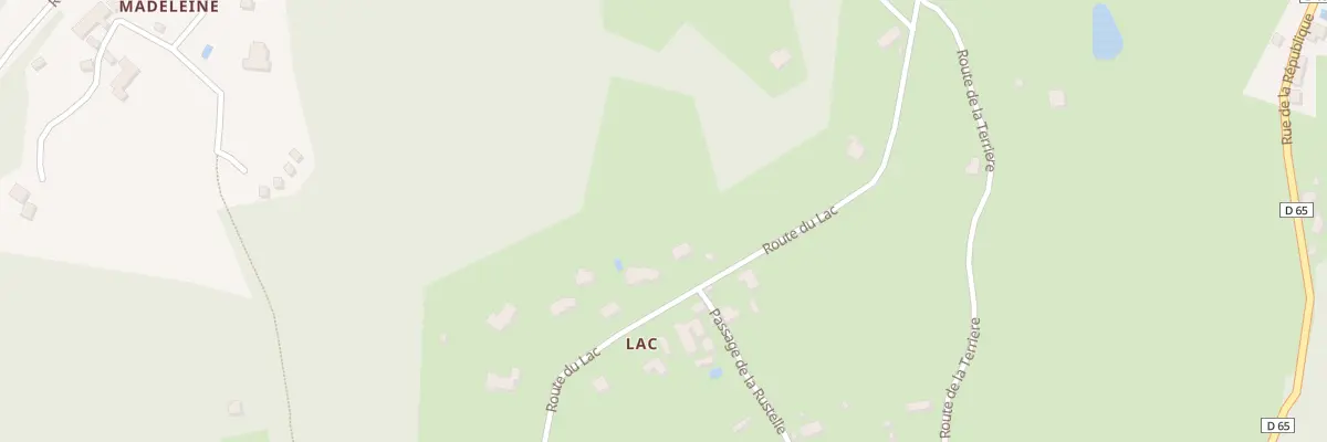 Plan du 310 Rte du Lac à La Bachellerie