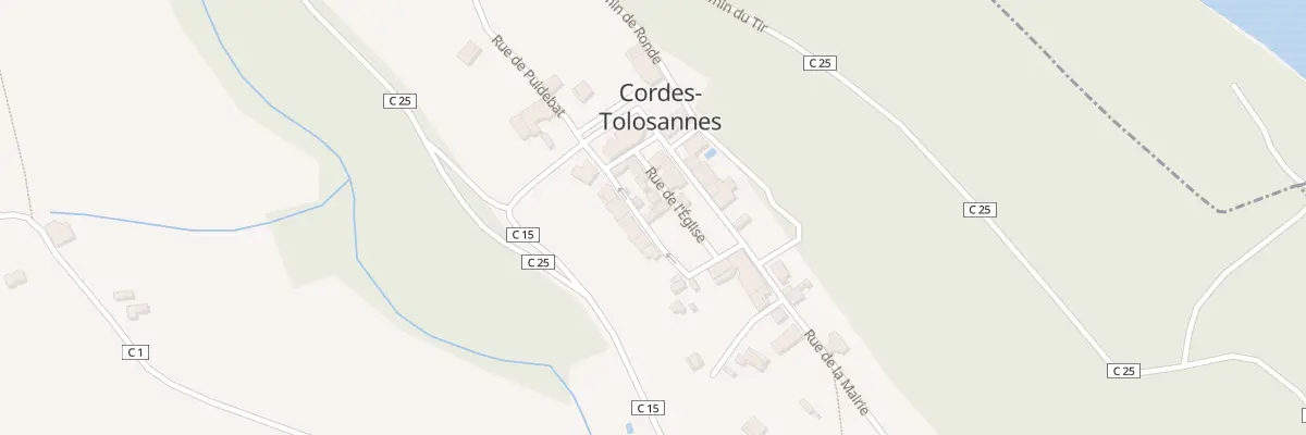 Plan du 4 Rue de Puidebat à Cordes-Tolosannes