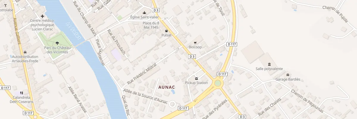 Plan du 1 Rue Frédéric Mistral à Saint-Girons