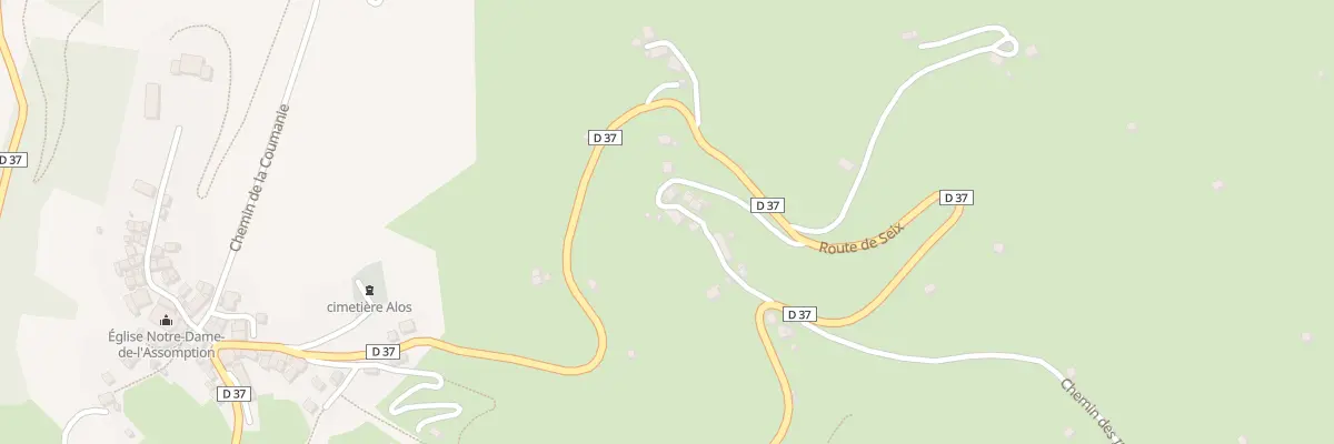 Plan du 88 La Pauze à Alos