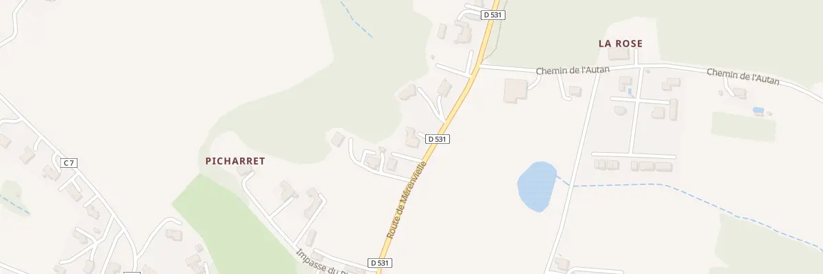 Plan du 313 Rte de Mérenvielle à Pujaudran