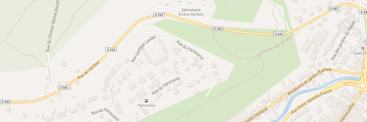 Plan du 85 Rue du Panorama à Évreux