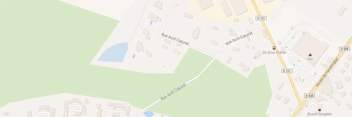 Plan du 589 Rue Avril Coeuret à Isneauville