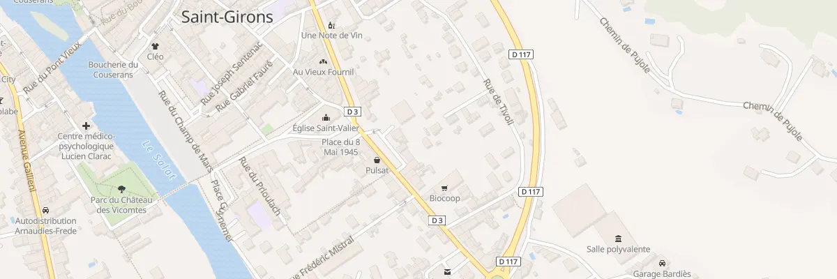 Plan du 3B Av d’Aulot à Saint-Girons