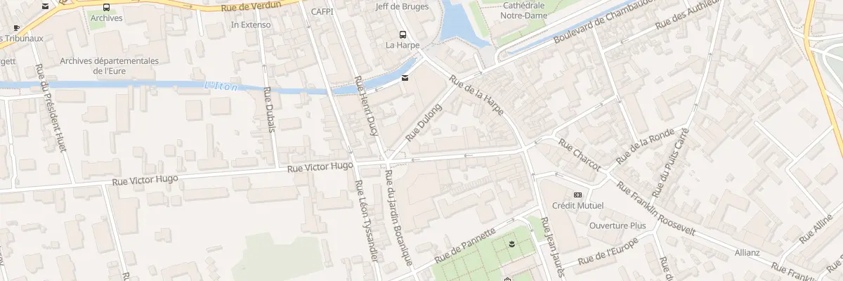 Plan du 47 Rue Victor Hugo à Évreux