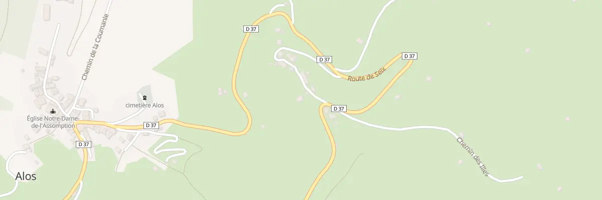 Plan du 90 La Pauze à Alos