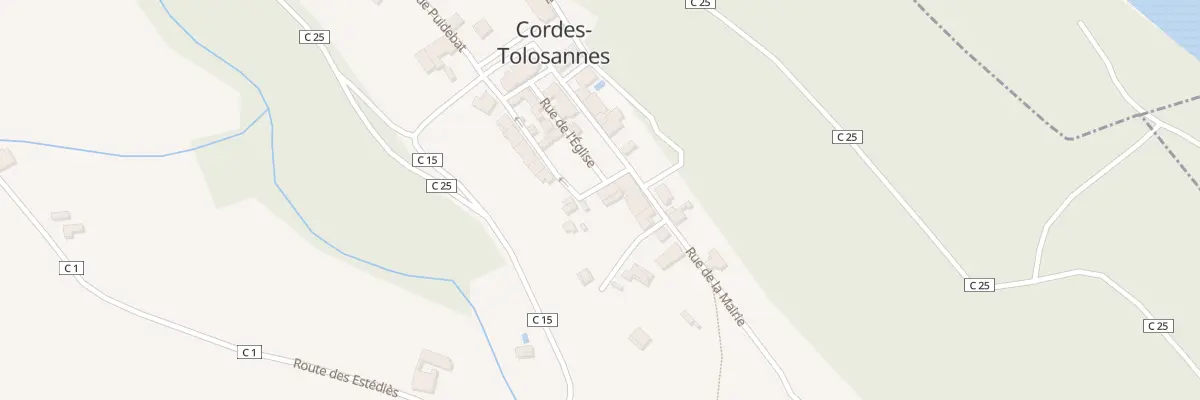 Plan du 1 Rue de Puidebat à Cordes-Tolosannes