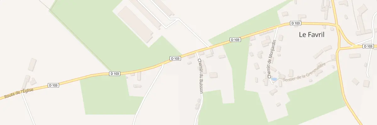Plan du 2 Che du Buisson au Favril