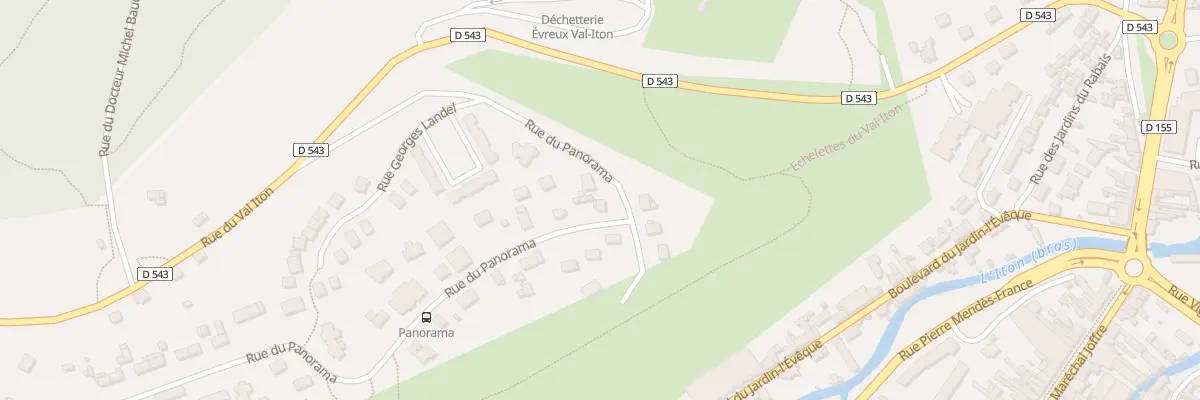 Plan du 83 Rue du Panorama à Évreux