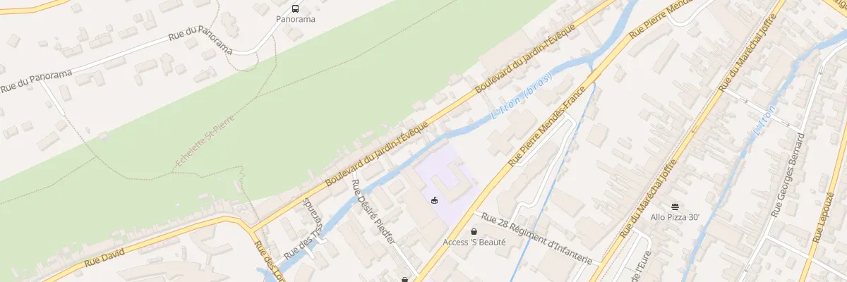 Plan du 20B Bd du Jardin l’Évêque à Évreux
