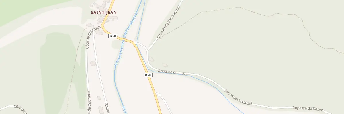 Plan du 93 Imp du Cluzel à Bélaye
